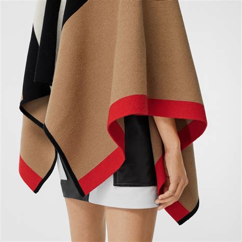 burberry poncho 2014 replica|Burberry striped wool cashmere cape.